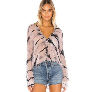 Young Fabulous Broke Susan Tie Dye Top NWOT, L